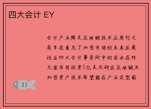 四大会计 EY